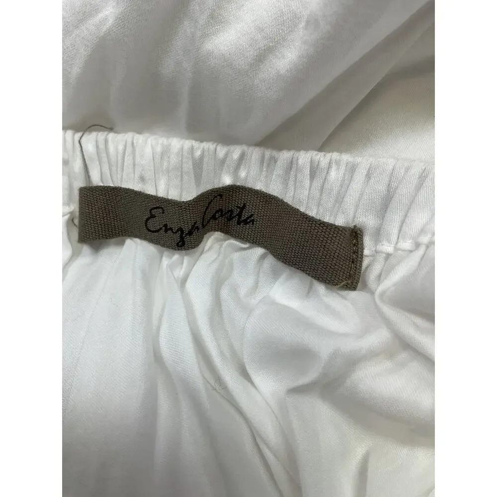 Enza Costa Tiered White Maxi Skirt Size 0 / XS - Picture 4 of 5